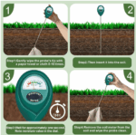 Long probe deep soil moisture meter, water monitoring indicator sensor, hygrometer, suitable for indoor and outdoor large potted plants, flowers, gardening, agriculture - Image 3