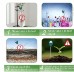 Long probe deep soil moisture meter, water monitoring indicator sensor, hygrometer, suitable for indoor and outdoor large potted plants, flowers, gardening, agriculture - Image 5