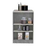 Lacour Kitchen Island, Kitchen Bar Table with Three-Side Shelves - Image 9