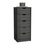 Houma Five Drawers Narrow Dresser, Slim Storage Chest of Drawers - Image 17