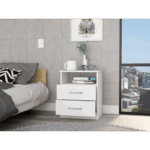 Salento Nightstand, Two Drawers, One Shelf, Superior Top - Image 12