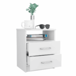 Salento Nightstand, Two Drawers, One Shelf, Superior Top - Image 15