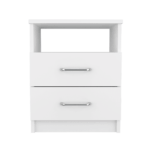 Salento Nightstand, Two Drawers, One Shelf, Superior Top - Image 16