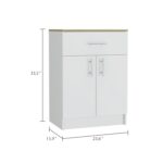 Pantry Organizer Cabinet 33" H, 1 Drawer, 2 Interior Shelves, 2 Doors - Image 12