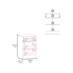 Pantry Organizer Cabinet 33" H, 1 Drawer, 2 Interior Shelves, 2 Doors - Image 9