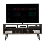 Kobe Tv Stand for TV´s, Three Open Shelves, Two Flexible Drawers - Image 10