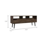 Kobe Tv Stand for TV´s, Three Open Shelves, Two Flexible Drawers - Image 12