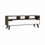 Kobe Tv Stand for TV´s, Three Open Shelves, Two Flexible Drawers - Image 4