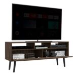 Kobe Tv Stand for TV´s, Three Open Shelves, Two Flexible Drawers - Image 13