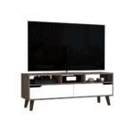 Kobe Tv Stand for TV´s, Three Open Shelves, Two Flexible Drawers - Image 9