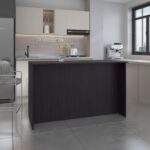 Mars Kitchen Island Two Cabinets, Three Open Shelves - Image 19