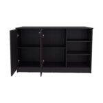 Mars Kitchen Island Two Cabinets, Three Open Shelves - Image 15