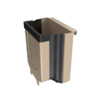 Brown Mini Trash Can For Kitchen Garbage Bin , Brown - Image 2