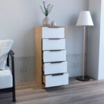 Egeo Five Drawer Dresser, Vertical Dresser - Image 3