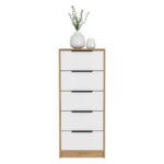 Egeo Five Drawer Dresser, Vertical Dresser - Image 6
