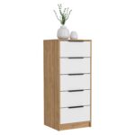 Egeo Five Drawer Dresser, Vertical Dresser - Image 7