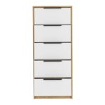Egeo Five Drawer Dresser, Vertical Dresser - Image 8