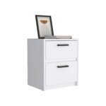 Bethel Two Drawers Nightstand with Handles - Image 4