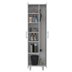 Bacoa Cleaning Cabinet with Five Shelves and Broom Hangers - Image 6