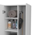 Bacoa Cleaning Cabinet with Five Shelves and Broom Hangers - Image 7