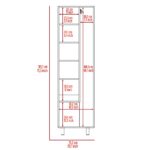 Bacoa Cleaning Cabinet with Five Shelves and Broom Hangers - Image 11