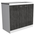 Salento Utility Sink With Cabinet, Double Door Cabinet - Image 4