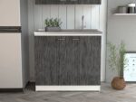 Salento Utility Sink With Cabinet, Double Door Cabinet - Image 3