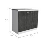 Salento Utility Sink With Cabinet, Double Door Cabinet - Image 6