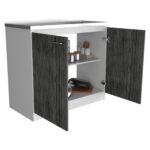 Salento Utility Sink With Cabinet, Double Door Cabinet - Image 8