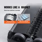 VEVOR Carpet Sweeper Manual, Floor Sweeper with 300 ml Dustbin Capacity Easy to Empty, 6.7 inch Cleaning Width for Home Office Carpets Pet Hair Dust, Blue - Image 3