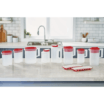 (2 pack)Simply Pour Clear/Red Pitcher Plastic 1 gal - Image 6