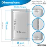 Access Panel for Drywall 8x16 inch Wall Hole Cover Access Door Plumbing Access Panel for Drywall Heavy Durable Plastic White - Image 2