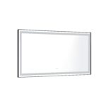 (ONLY FOR PICKUP) 72 in. W x 36 in. H Black Framed LED Single Bathroom Vanity Mirror in Polished Crystal Bathroom Vanity LED Mirror with 3 Color Lights Mirror for Bathroom Wall - Image 9