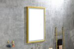 42 in. W x24 in. H Oversized Rectangular Gold Framed LED Mirror Anti-Fog Dimmable Wall Mount Bathroom Vanity Mirror - Image 13