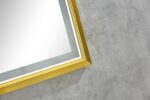 42 in. W x24 in. H Oversized Rectangular Gold Framed LED Mirror Anti-Fog Dimmable Wall Mount Bathroom Vanity Mirror - Image 15
