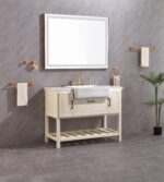 48*36 LED Lighted Bathroom Wall Mounted Mirror with High Lumen+Anti-Fog Separately Control - Image 2