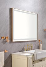 48*36 LED Lighted Bathroom Wall Mounted Mirror with High Lumen+Anti-Fog Separately Control - Image 7