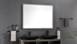 48x 36Inch LED Mirror Bathroom Vanity Mirror with Back Light;  Wall Mount Anti-Fog Memory Large Adjustable Vanity Mirror - Image 2