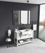 48x 36Inch LED Mirror Bathroom Vanity Mirror with Back Light;  Wall Mount Anti-Fog Memory Large Adjustable Vanity Mirror - Image 11