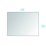 48x 36Inch LED Mirror Bathroom Vanity Mirror with Back Light;  Wall Mount Anti-Fog Memory Large Adjustable Vanity Mirror - Image 10