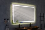 (ONLY FOR PICKUP) 60 in. W x 36 in. H Frameless LED Single Bathroom Vanity Mirror in Polished Crystal Bathroom Vanity LED Mirror with 3 Color Lights Mirror for Bathroom Wall - Image 8