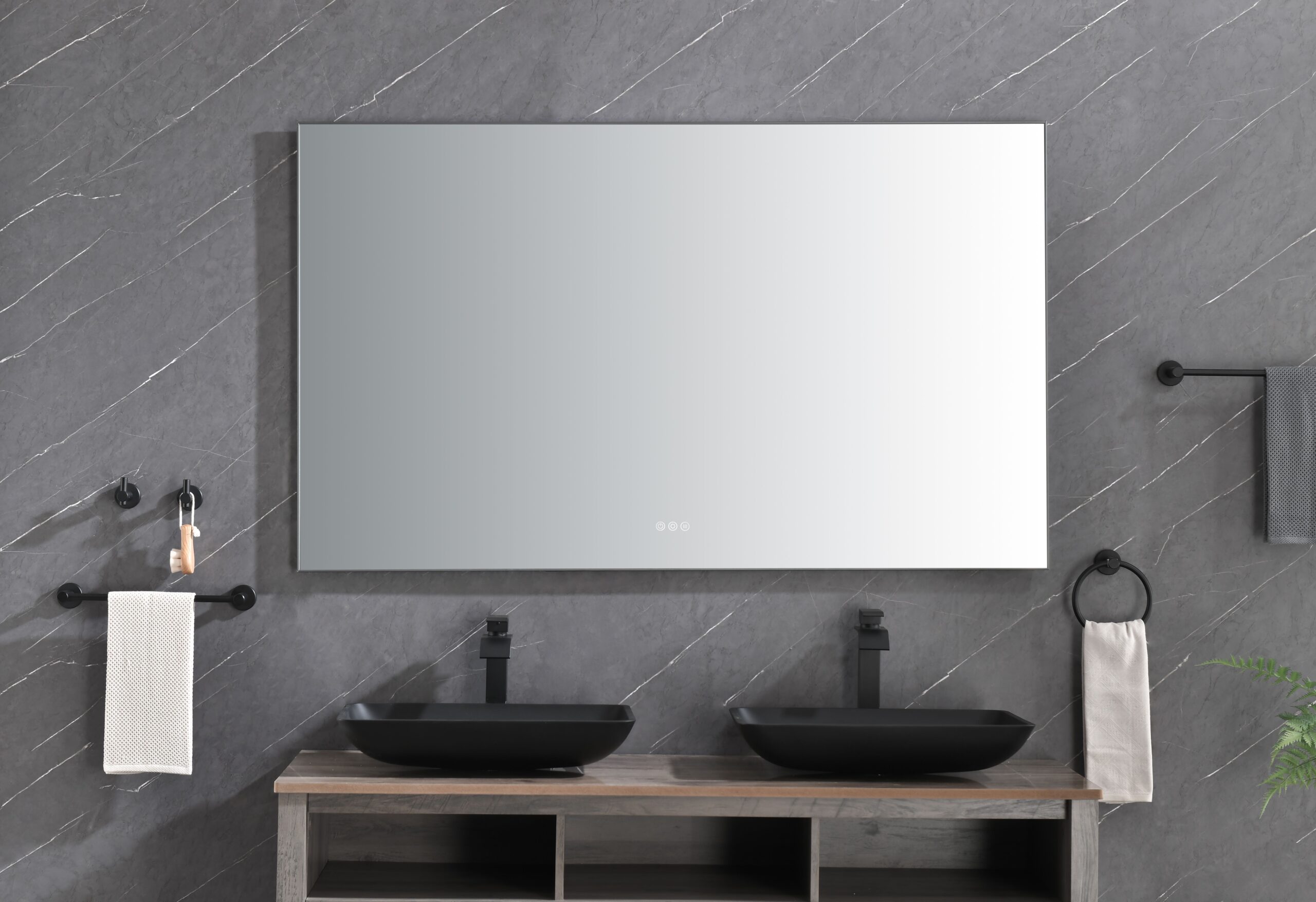 d0102h20bpw.jpg (ONLY FOR PICKUP)60x 36Inch LED Mirror Bathroom Vanity Mirror with Back Light; Wall Mount Anti-Fog Memory Large Adjustable Vanity Mirror - Image 1