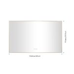 (ONLY FOR PICKUP) 60x 36Inch LED Mirror Bathroom Vanity Mirror with Back Light;  Wall Mount Anti-Fog Memory Large Adjustable Vanity Mirror - Image 18
