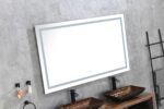 (ONLY FOR PICKUP) 72 in. W x 36 in. H Frameless LED Single Bathroom Vanity Mirror in Polished Crystal Bathroom Vanity LED Mirror with 3 Color Lights Mirror for Bathroom Wall