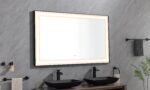 (ONLY FOR PICKUP) 96in. W x 36 in. H Super Bright Led Bathroom Mirror with Lights;  Metal Frame Mirror Wall Mounted Lighted Vanity Mirrors for Wall;  Anti Fog Dimmable Led Mirror for Makeup - Image 6