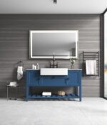 (ONLY FOR PICKUP) 60in. W x 36 in. H Super Bright Led Bathroom Mirror with Lights;  Metal Frame Mirror Wall Mounted Lighted Vanity Mirrors for Wall;  Anti Fog Dimmable Led Mirror for Makeup - Image 2