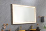(ONLY FOR PICKUP) 60in. W x 36 in. H Super Bright Led Bathroom Mirror with Lights;  Metal Frame Mirror Wall Mounted Lighted Vanity Mirrors for Wall;  Anti Fog Dimmable Led Mirror for Makeup - Image 11