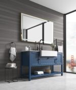 (ONLY FOR PICKUP) 60in. W x 36 in. H Super Bright Led Bathroom Mirror with Lights;  Metal Frame Mirror Wall Mounted Lighted Vanity Mirrors for Wall;  Anti Fog Dimmable Led Mirror for Makeup - Image 3