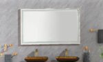 (ONLY FOR PICKUP) 60in. W x 36 in. H Super Bright Led Bathroom Mirror with Lights;  Metal Frame Mirror Wall Mounted Lighted Vanity Mirrors for Wall;  Anti Fog Dimmable Led Mirror for Makeup - Image 5