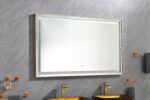 (ONLY FOR PICKUP) 60in. W x 36 in. H Super Bright Led Bathroom Mirror with Lights;  Metal Frame Mirror Wall Mounted Lighted Vanity Mirrors for Wall;  Anti Fog Dimmable Led Mirror for Makeup - Image 7